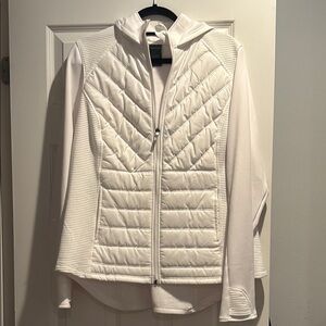 Women's White Quilted Jacket